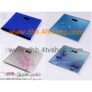 ميزان حمام ملون او Bathroom Scale زجاجى حمولة 180 ك ميزان حمام ملون او Bathroom Scale زجاجى حمولة 180 ك